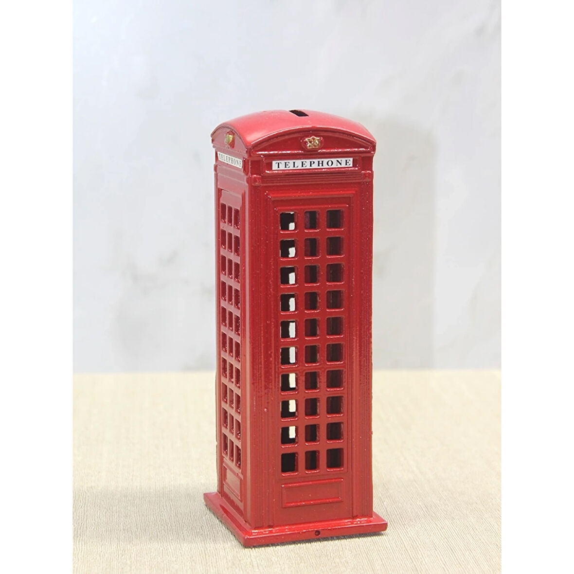 Dekoratif Metal Telefon Kulübesi Kumbara Alk3468 ( Lisinya )