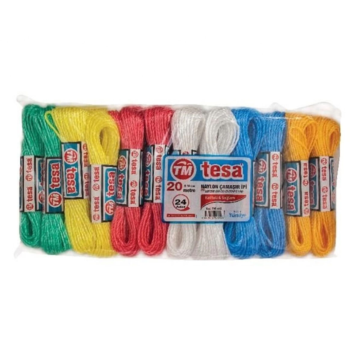 Temsan 20 Metre Naylon Çamaşır İpi 24'lü ( Lisinya )