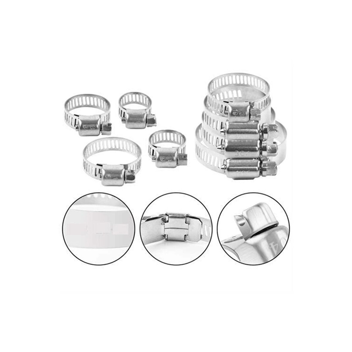 5 Ebat 10 Adet Ayarlı Metal  Seti ( Lisinya )