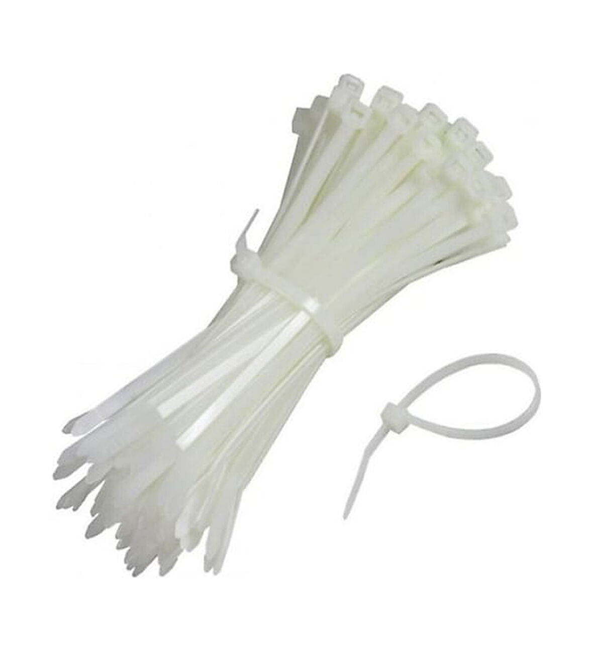 Kablo Bağları Beyaz & Siyah 2,5x100 mm - Kaliteli ve Güvenilir Bağlantılar için