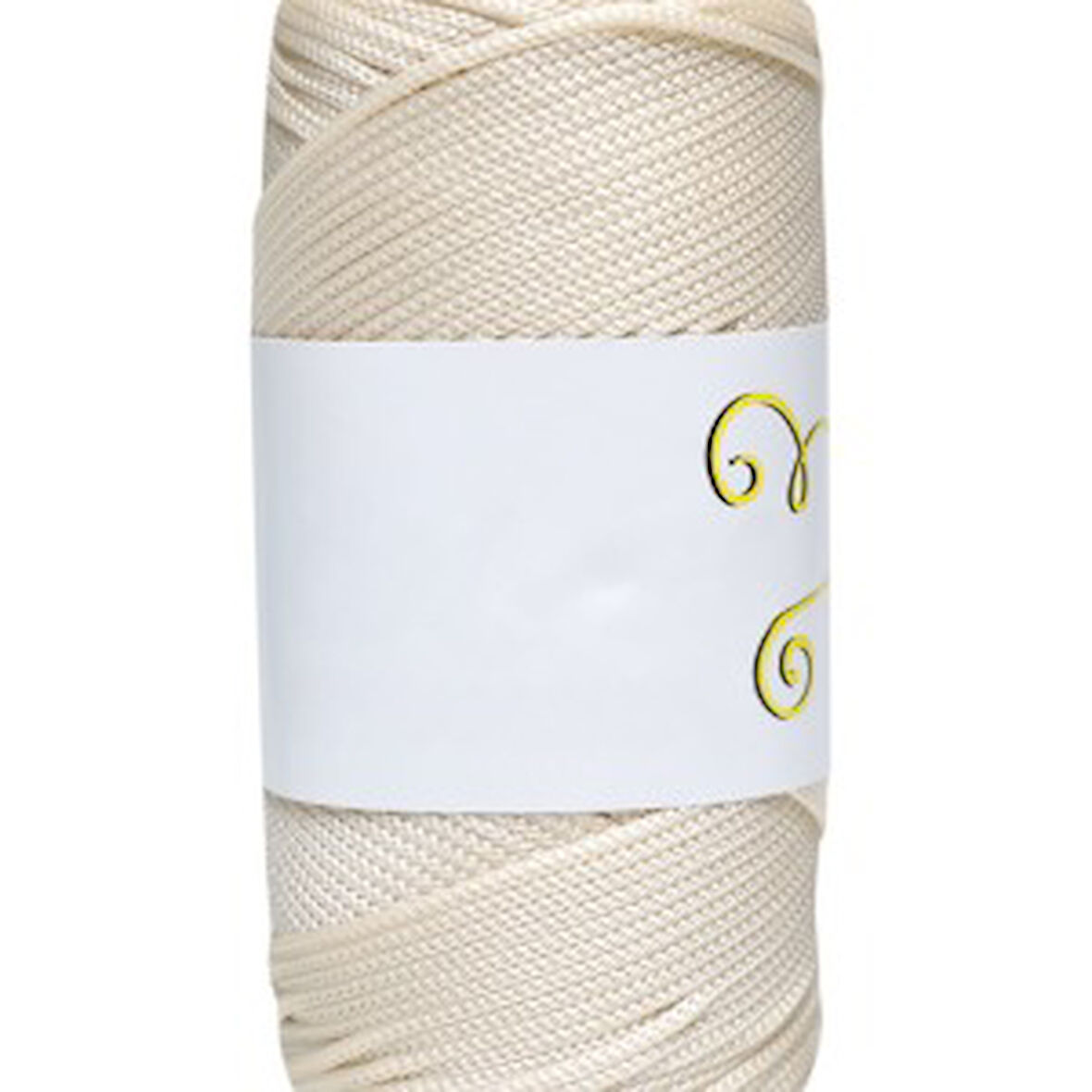 Makrome İpi 3mm  Polyester Ekru