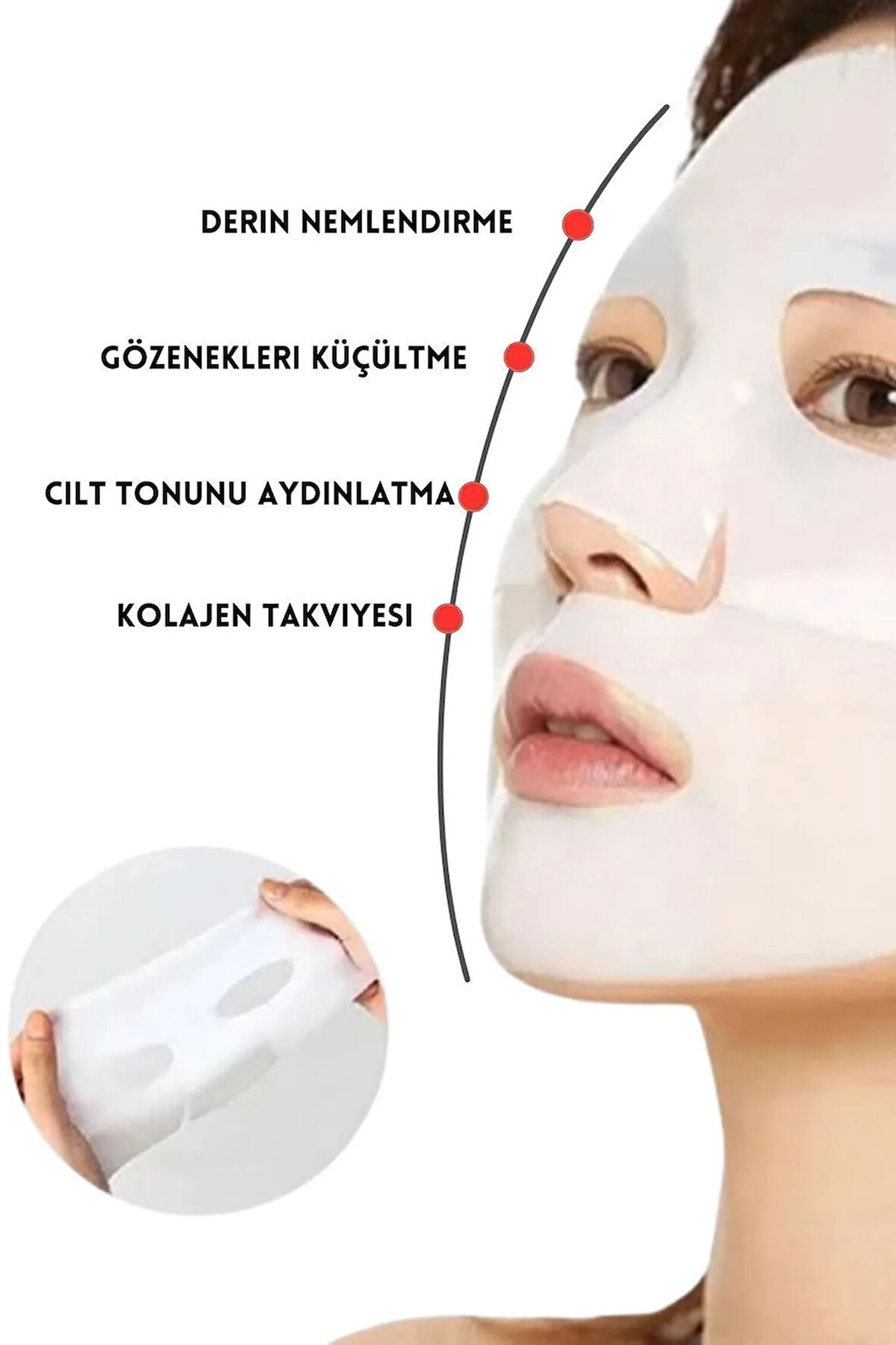 Şeffaflaşan Anında Parlaklık Ve Nemlendirme – Bio Kolajen Cilt Maskesi