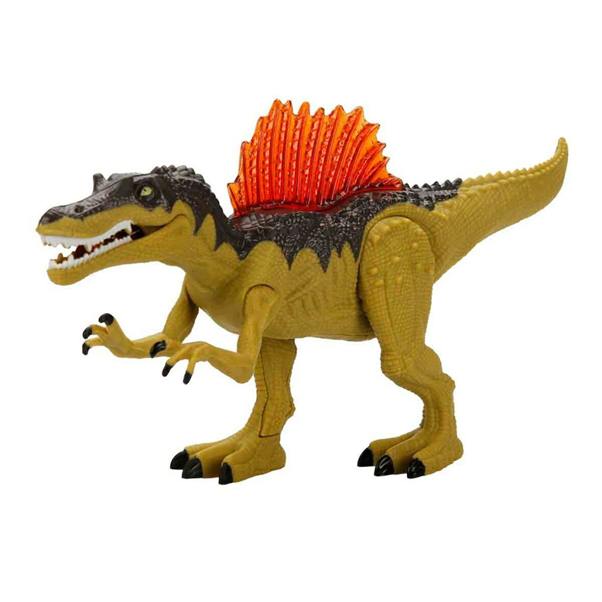 Sesli Işıklı Dinazor Figür  22 cm - 542620 - Kahverengi (Lisinya)