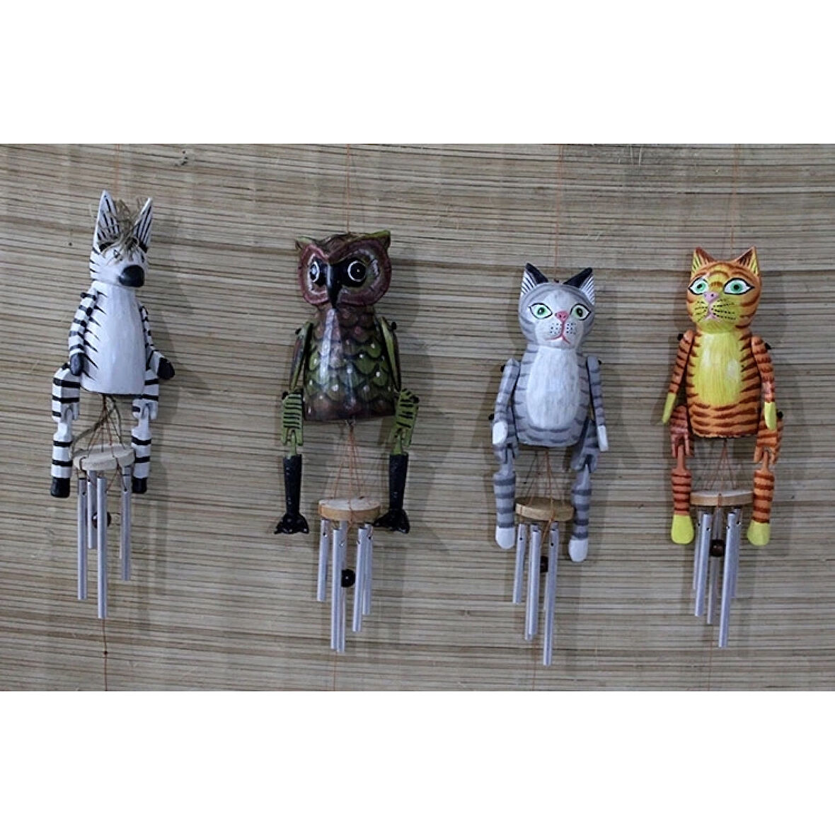 Ahşap Hayvan Figürlü Çan No:2 ( Lisinya )