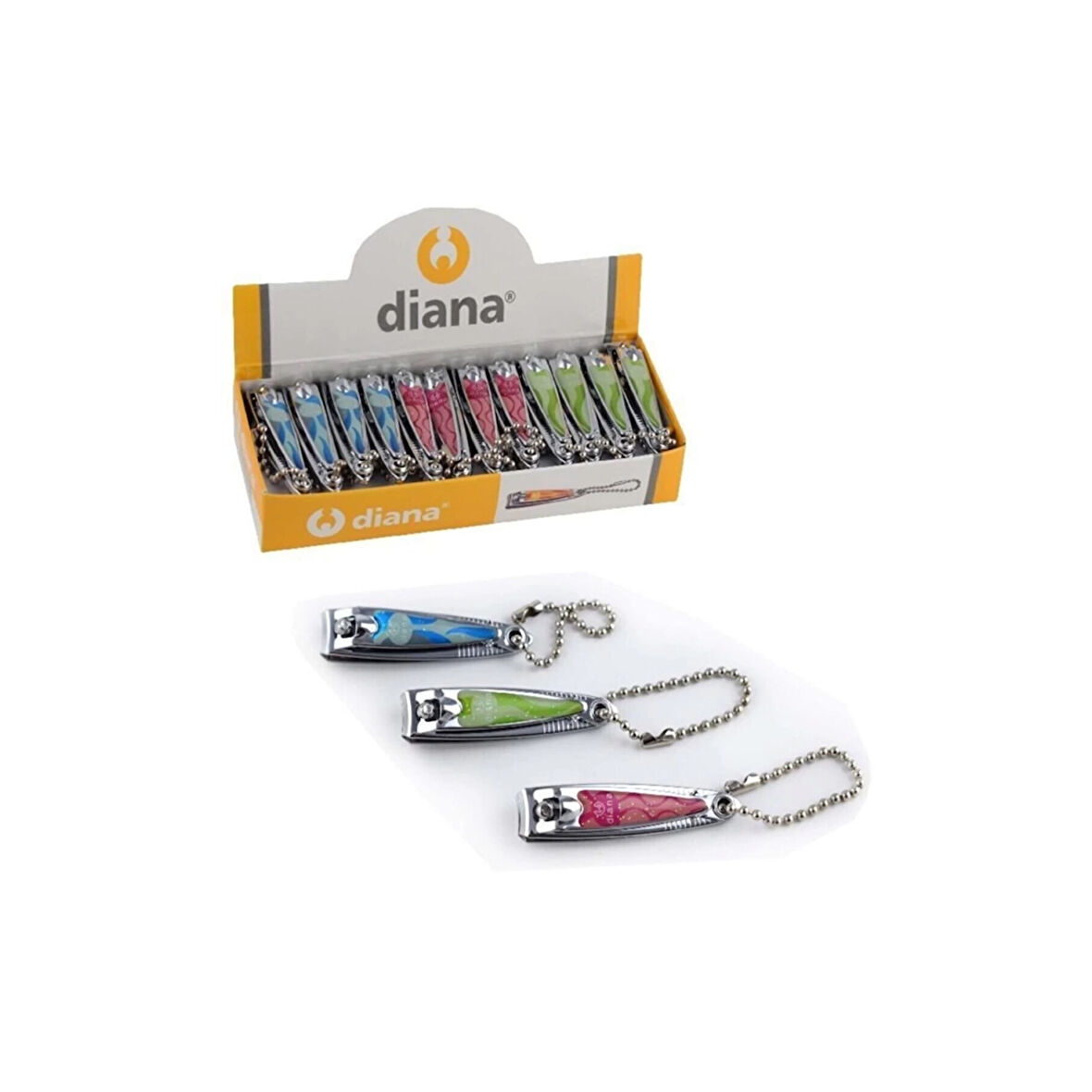 Diana 1002 Küçük Renkli 24' Lü Tırnak Makası ( Lisinya )