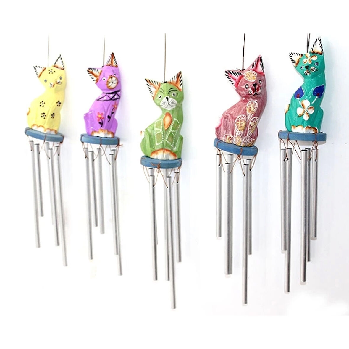 Üstü Ahşap Altı Metal Rüzgar Çanı Namı-1 ( Lisinya )