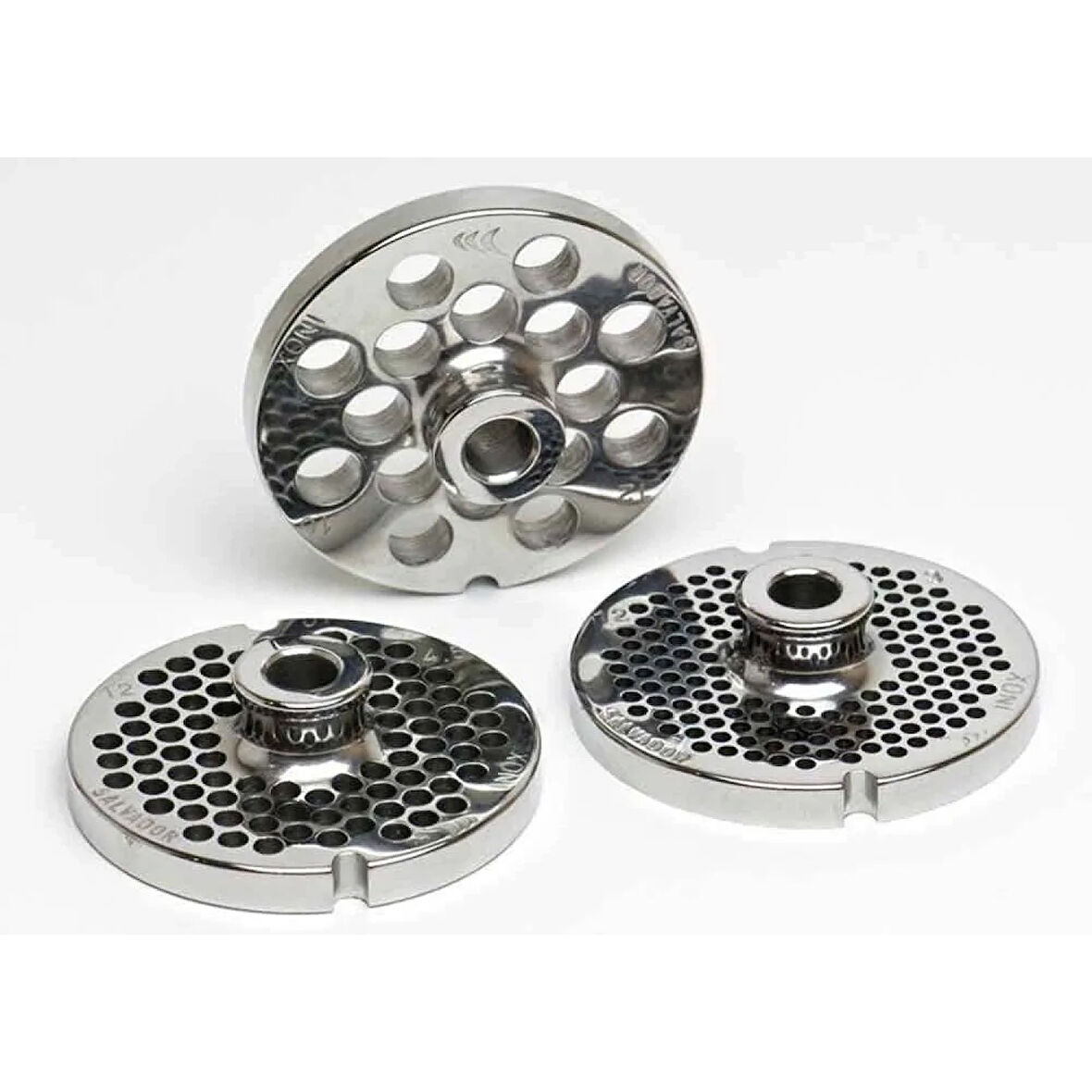 İnox Paslanmaz Kıyma Makinesi Aynası, Ağızı 12 No - 4 Mm ( Lisinya )