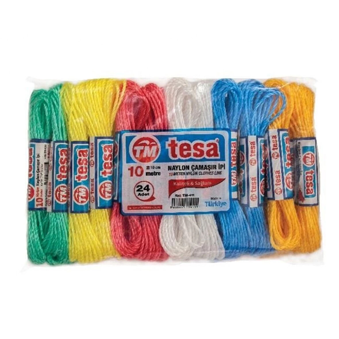 Temsan 10 Metre Naylon Çamaşır İpi 24'lü ( Lisinya )