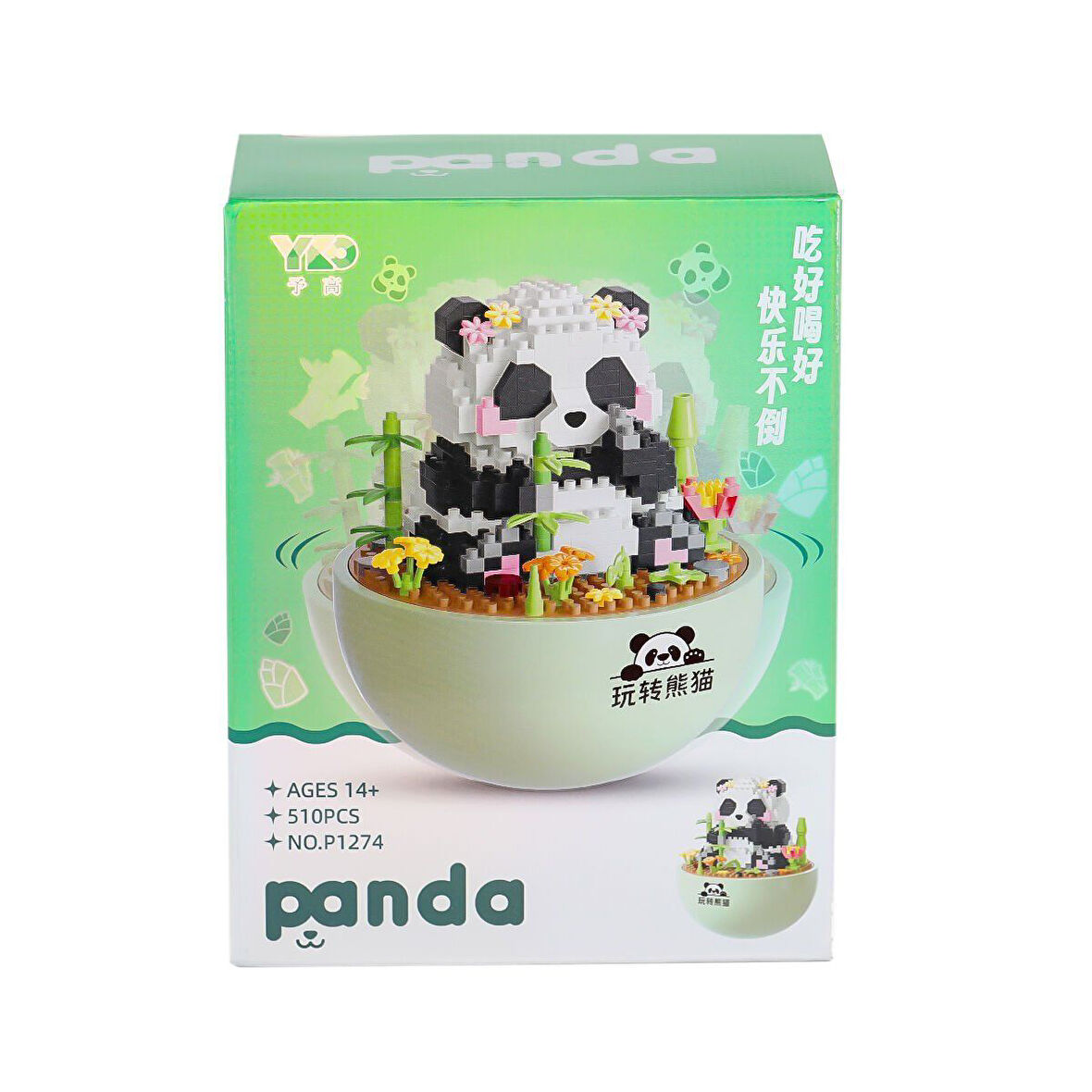 P1274 Panlos Panda Blok Seti 510 Parça -Vagon life