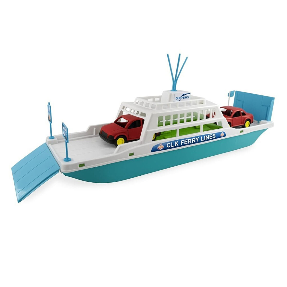 Feribot Araç Taşııyan Gemi 45 cm - Turkuaz (Lisinya)