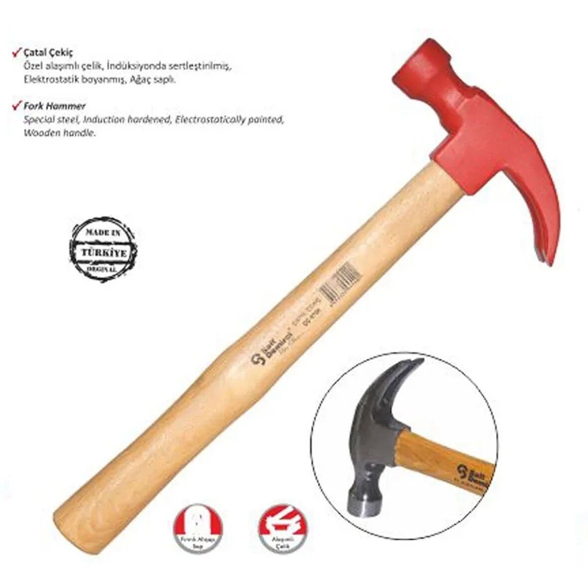 Polisajlı Çatal Çekiç ( Lisinya )