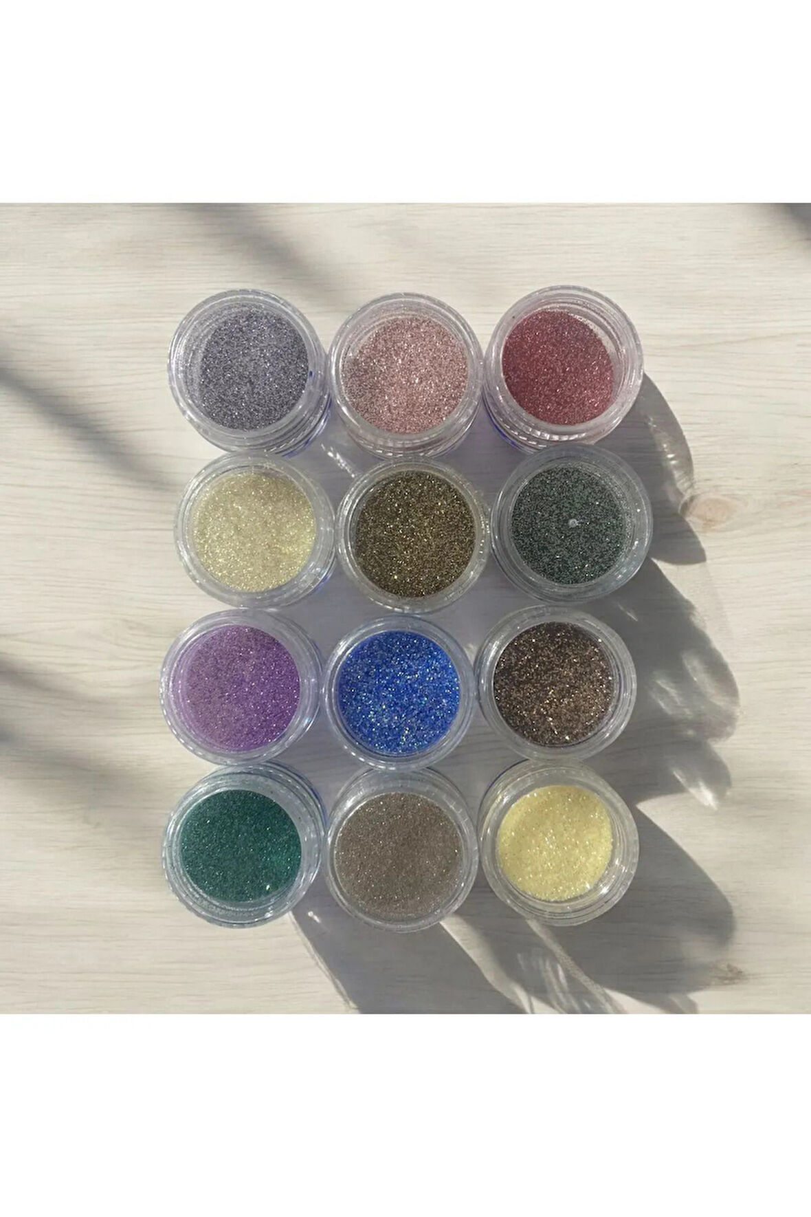 40’lı Glitter Sim Far Seti – Yüz Ve Vücut İçin Parıltılı 40 Renkli Sim Göz Farı