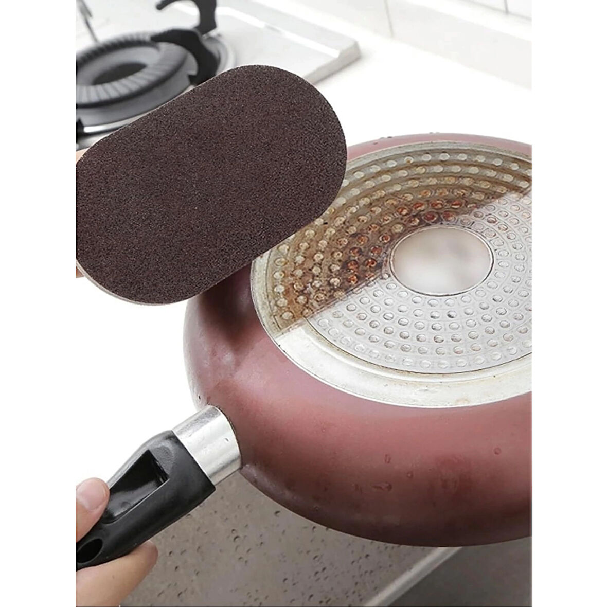 Saplı Bulaşık Tencere Ovma Süngeri ( Lisinya )