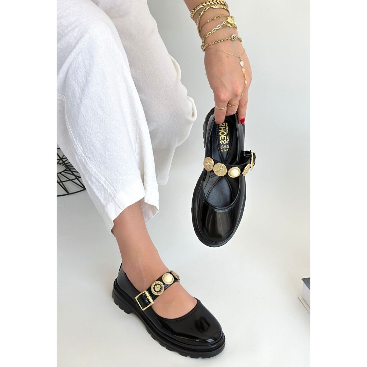 Okira Siyah Rugan Oxford Ayakkabı - Lisinya