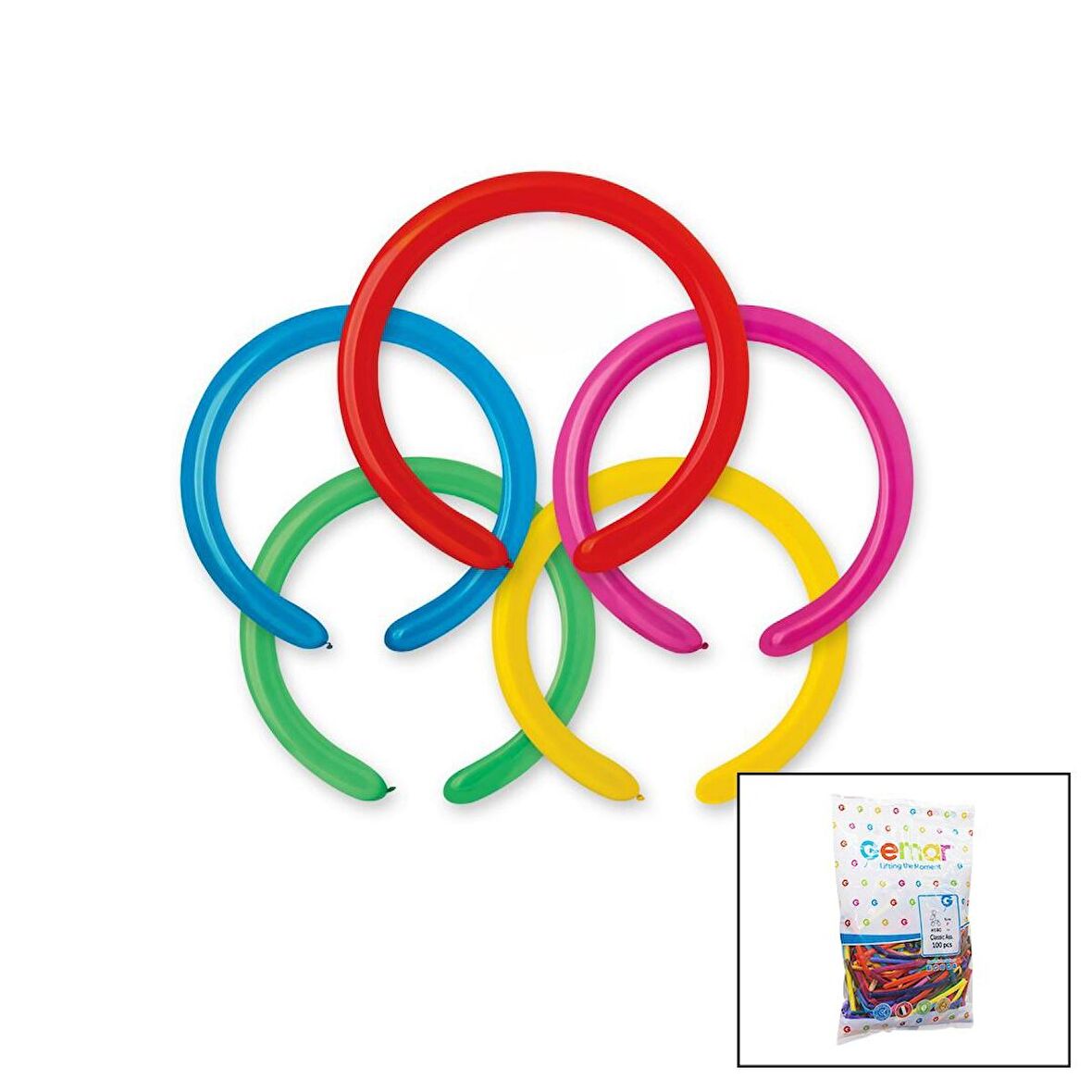 SOSİS UZUN BALON 2 İNÇ - 5CM - 100PCS (4434)