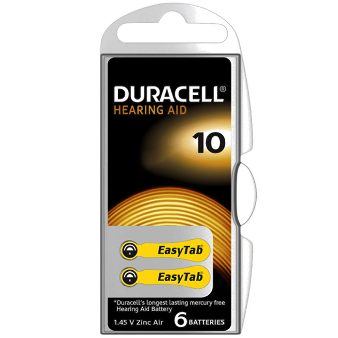 DURACELL 10 NO KULAKLIK PİLİ 6LI PAKET (44Pyr34)