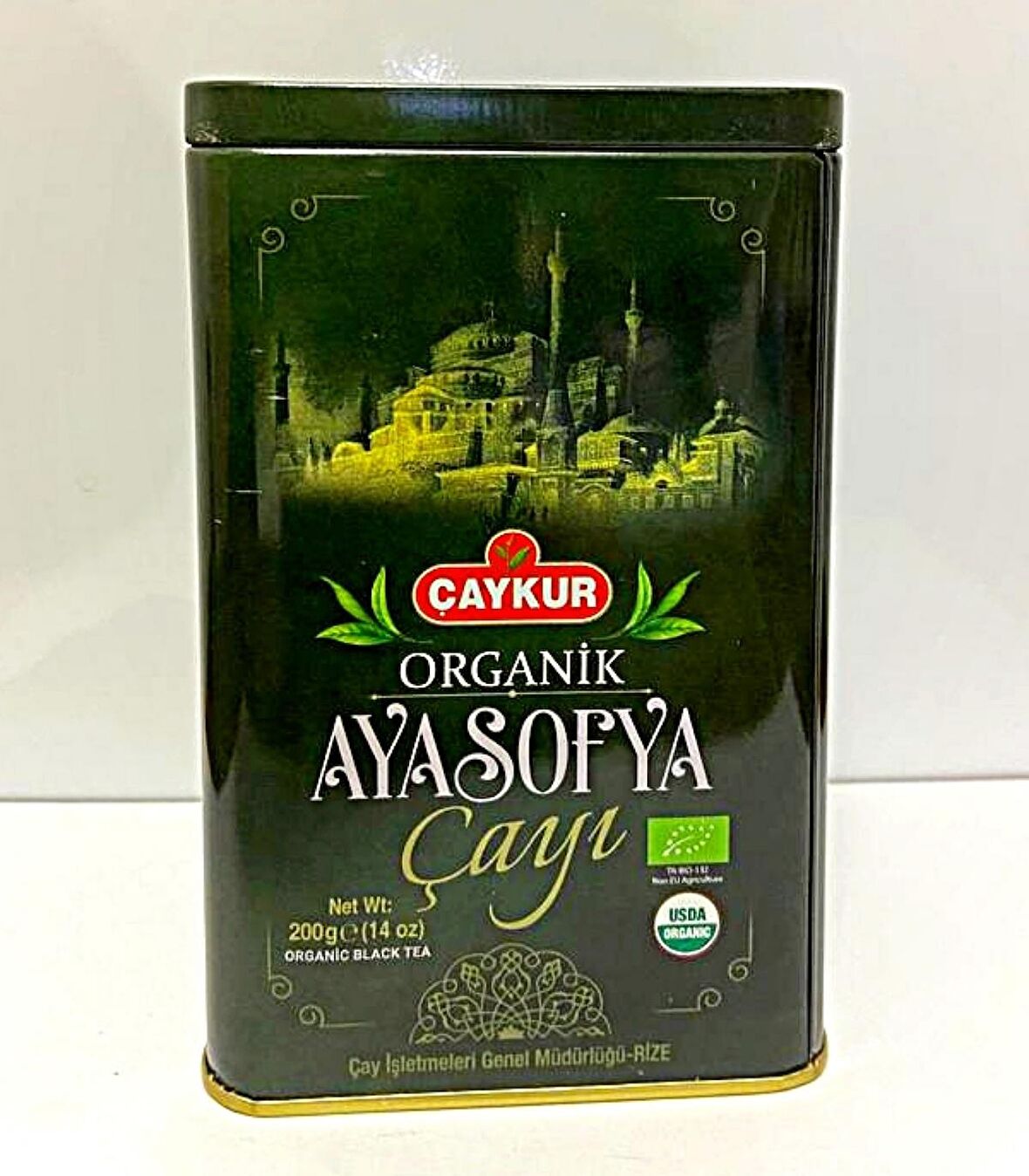 HEDİYELİK  AYASOFYA ORGANİK ÇAY 200 GR (TENEKE  KUTU)