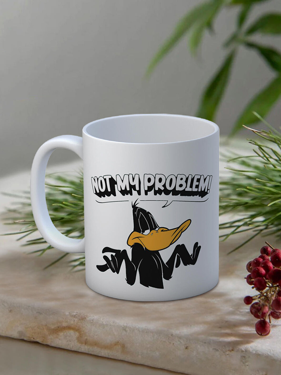 Baskılı Kupa Bardak Seramik Mug - Not My Problem