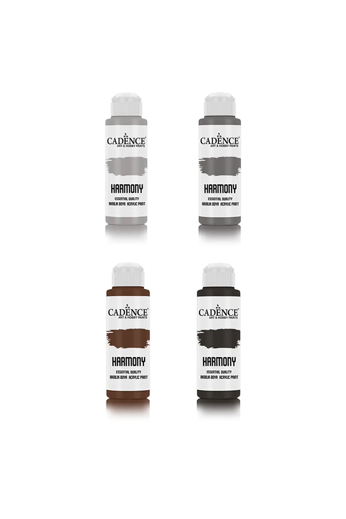 Akrilik Boya 4x120ml Koyu Renkler Avantajlı Paket