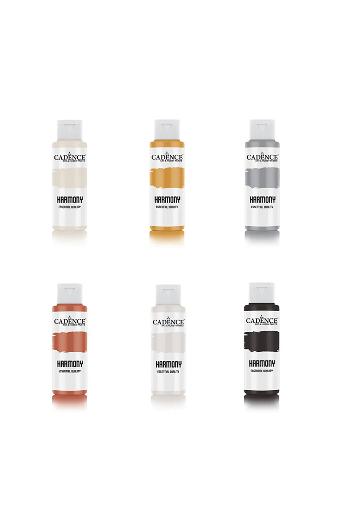 Ekonomik Akrilik Boya 6x59ml Metalik Renkler Avantajlı Paket