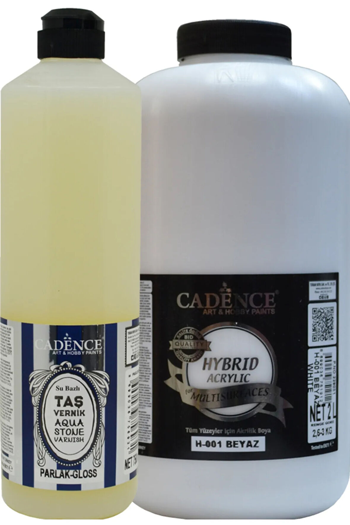 Multisurfaces  H-001 Beyaz 2 lt+ Taş Vernik 750 ml