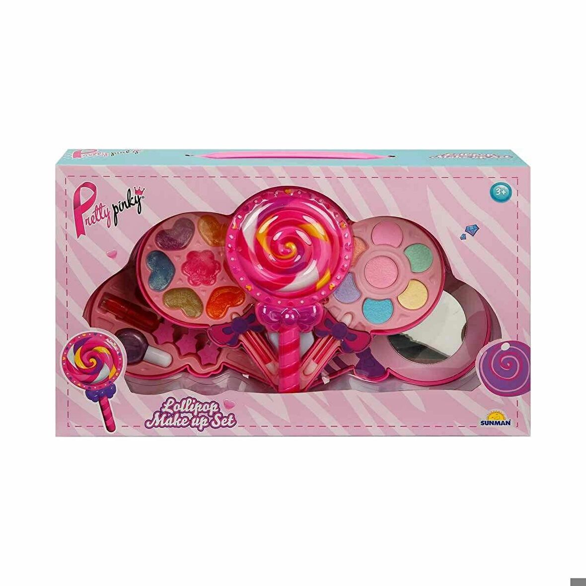 Lolipop Şekilli 4 Katlı Makyaj Güzellik Seti FABBATOYS