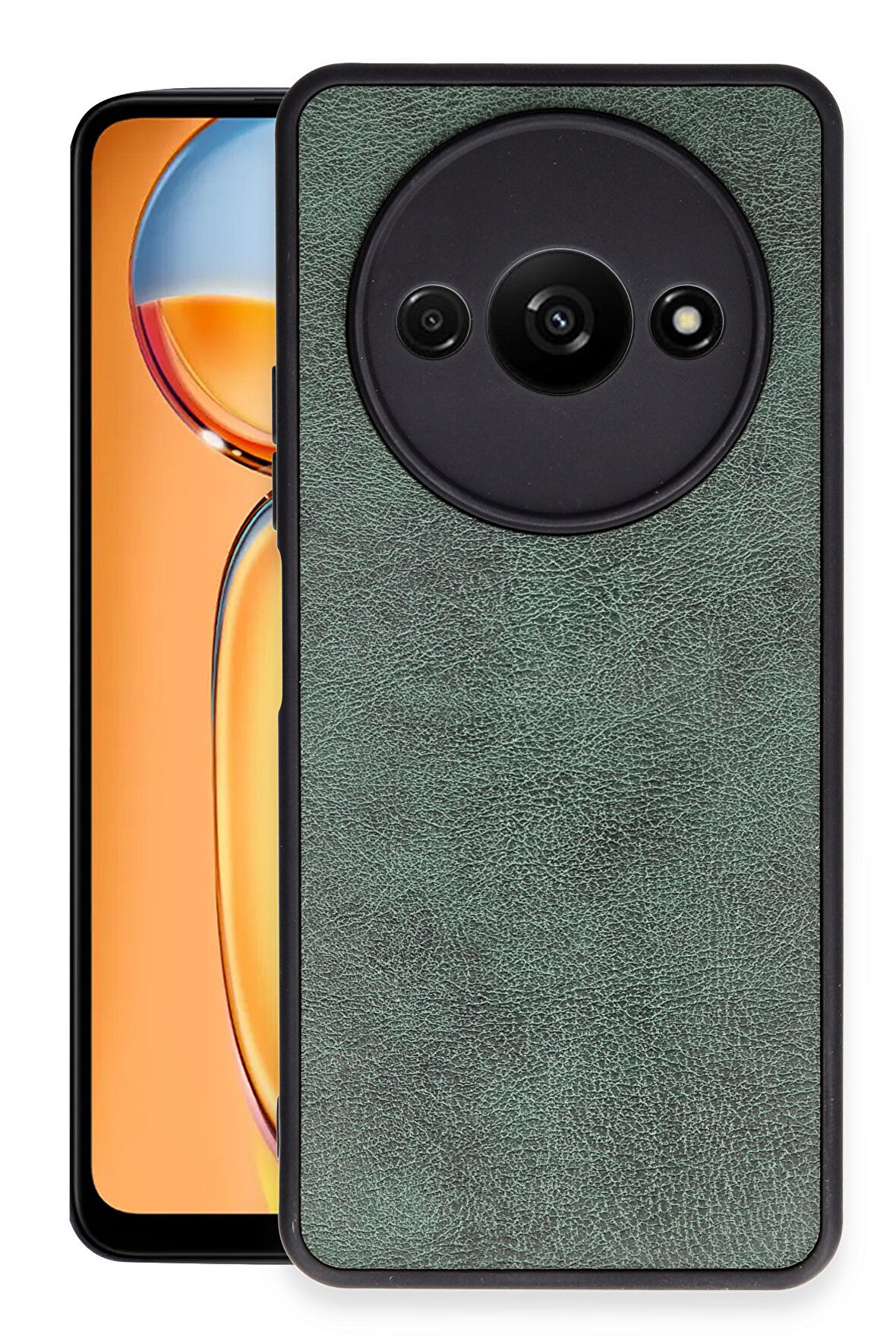 Mkorayavm Xiaomi Poco C61 Leke Tutmayan İz Yapmayan Estetik Tasarım Deri Kılıf 