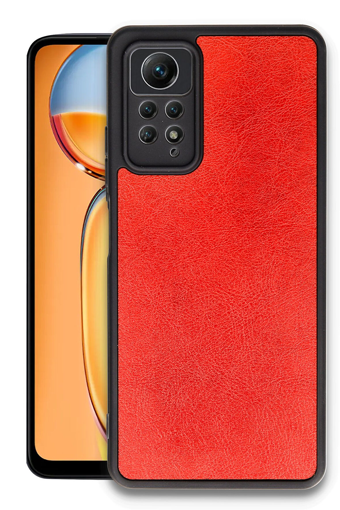 Mkorayavm Xiaomi Redmi Note 11 Pro Leke Tutmayan İz Yapmayan Estetik Tasarım Deri Kılıf 