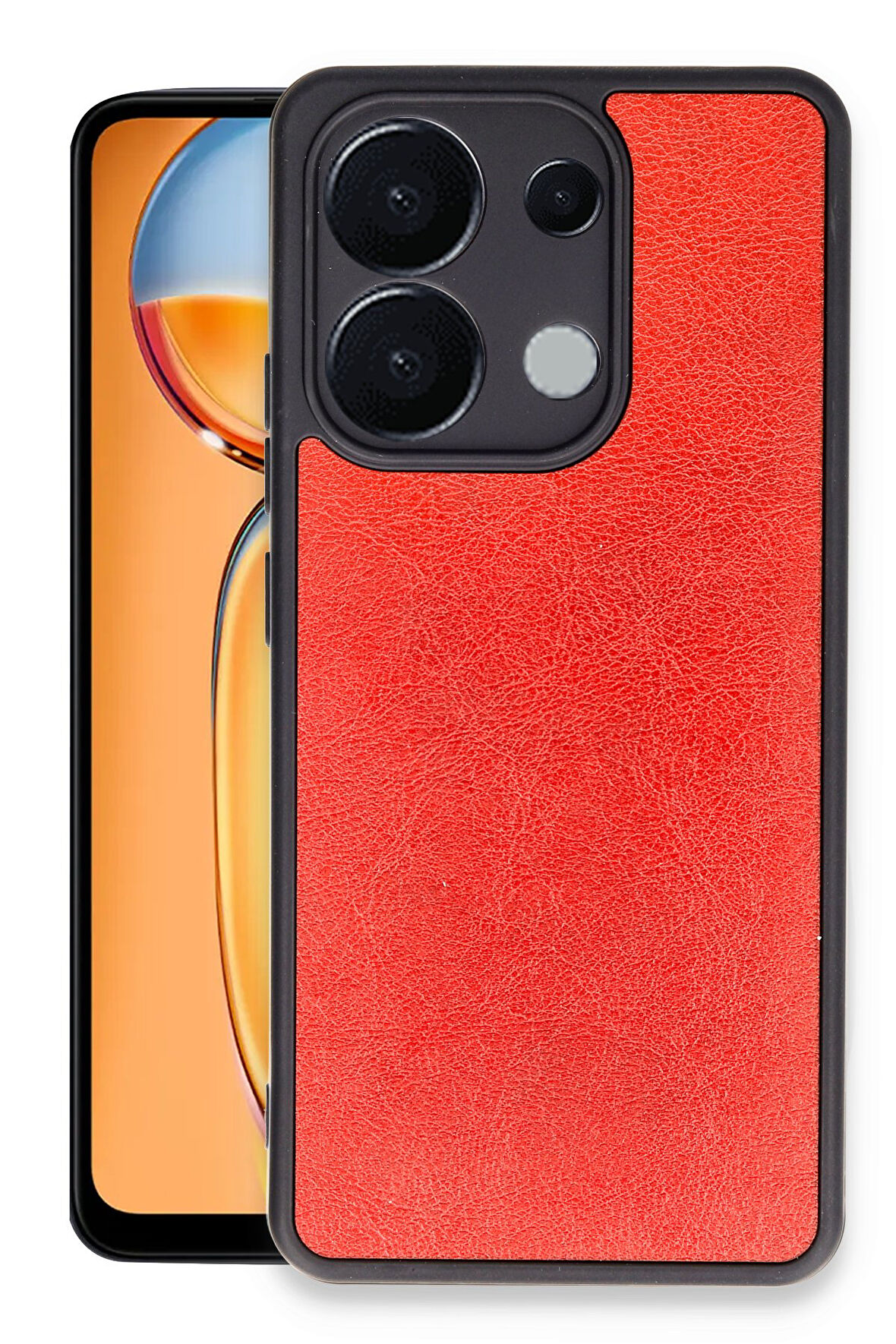 Mkorayavm Xiaomi Redmi Note 13 Pro 4G Leke Tutmayan İz Yapmayan Estetik Tasarım Deri Kılıf 