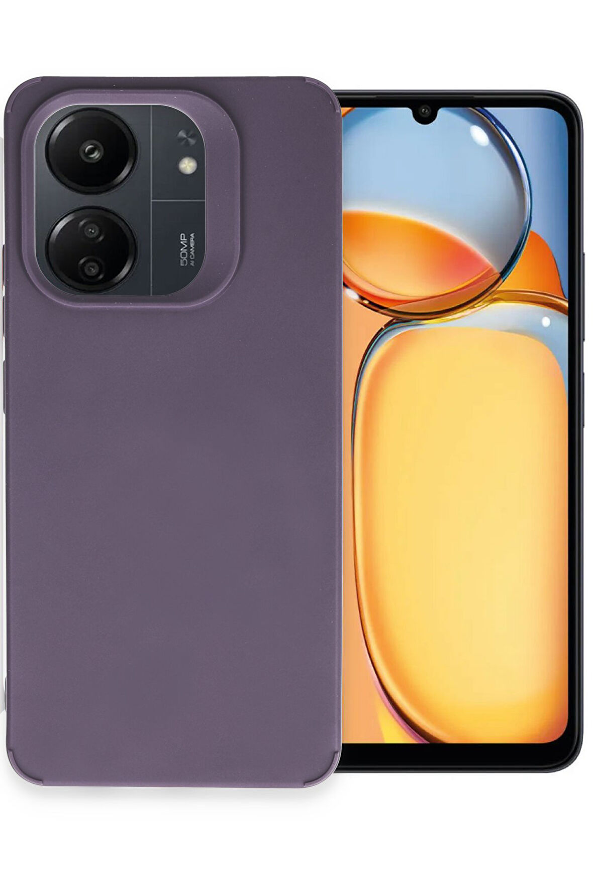 Mkorayavm Xiaomi Poco C65 Kayma Yapmayan Yerli Üretim Petro Silikon Kılıf 