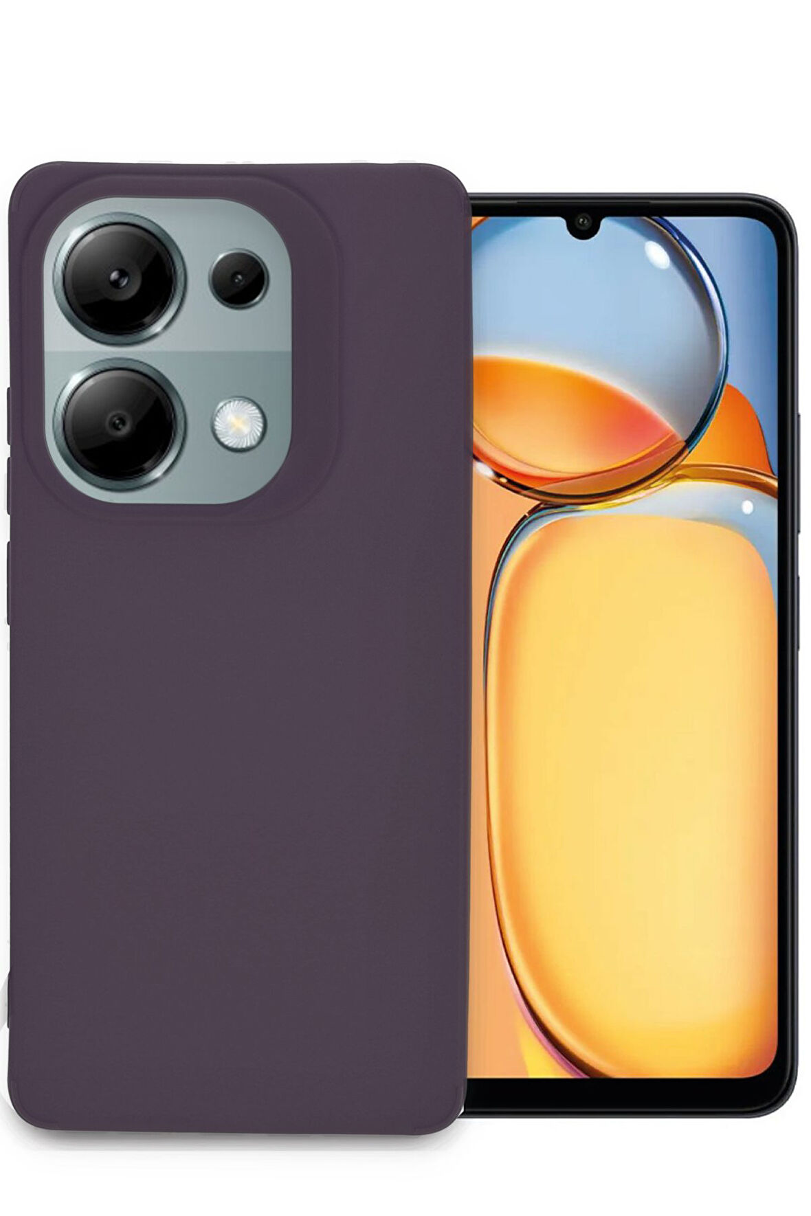 Mkorayavm Xiaomi Redmi Note 13 Pro 4G Kayma Yapmayan Yerli Üretim Petro Silikon Kılıf 