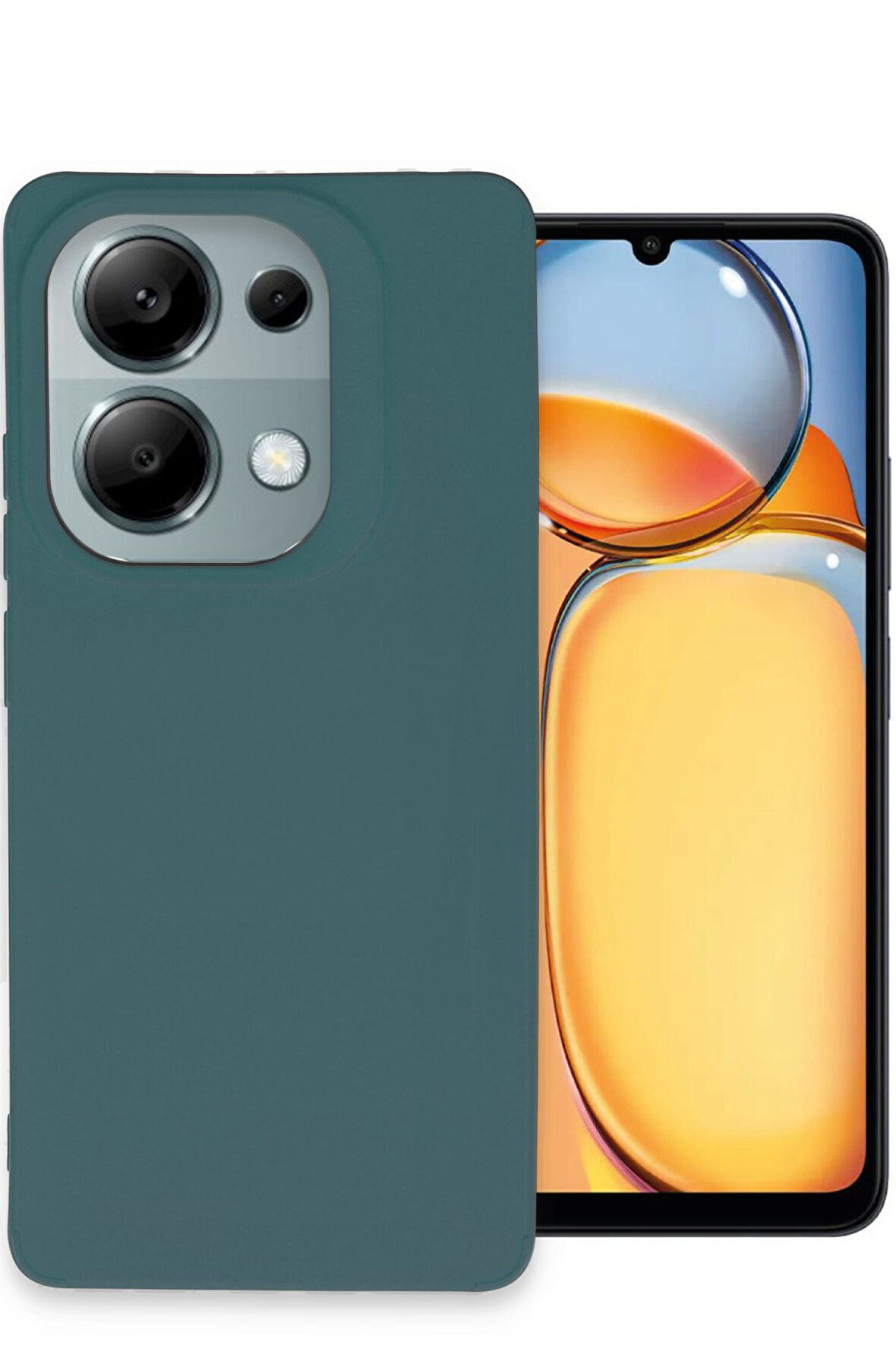 Mkorayavm Xiaomi Redmi Note 13 4G Kayma Yapmayan Yerli Üretim Petro Silikon Kılıf 