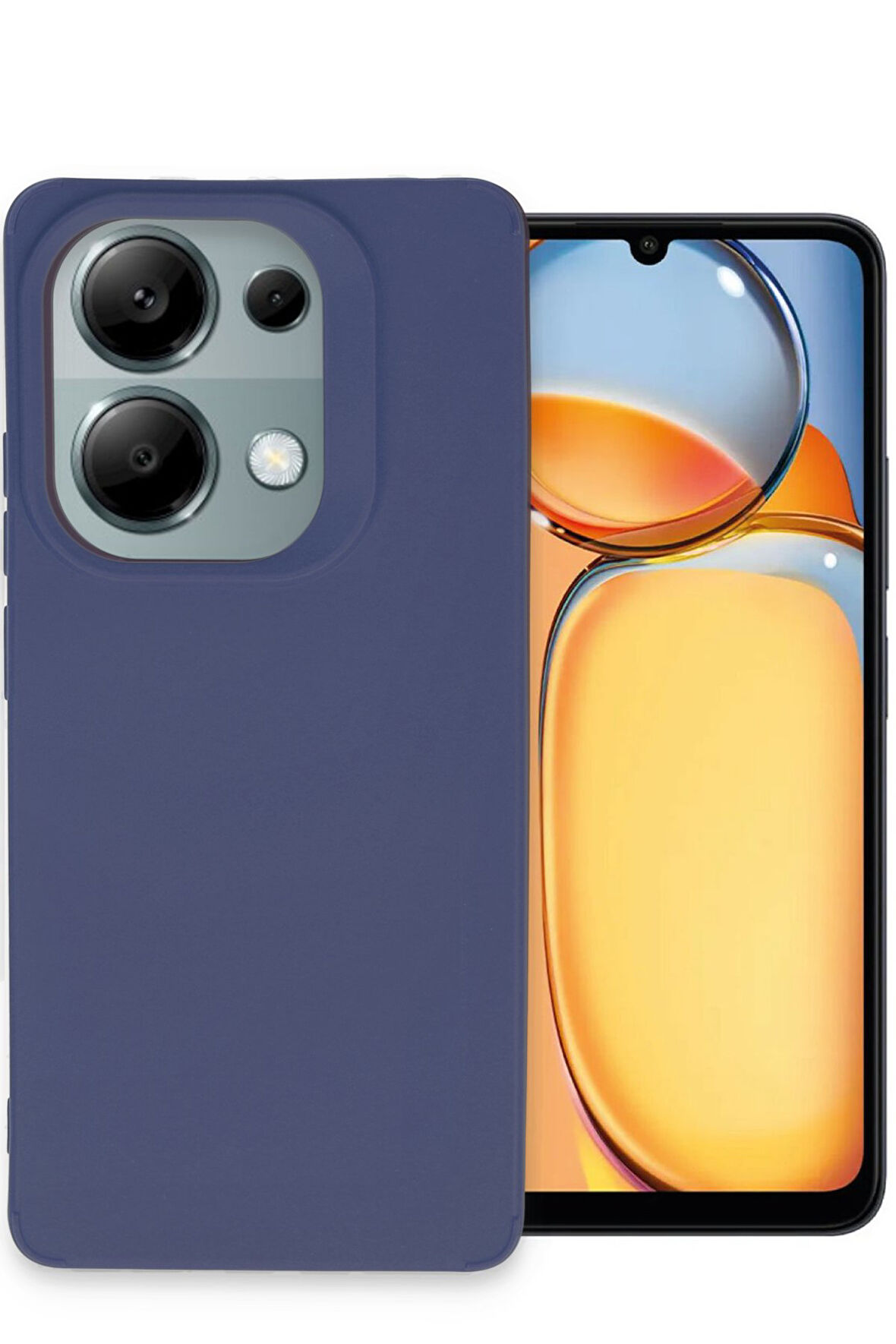 Mkorayavm Xiaomi Redmi Note 13 4G Kayma Yapmayan Yerli Üretim Petro Silikon Kılıf 