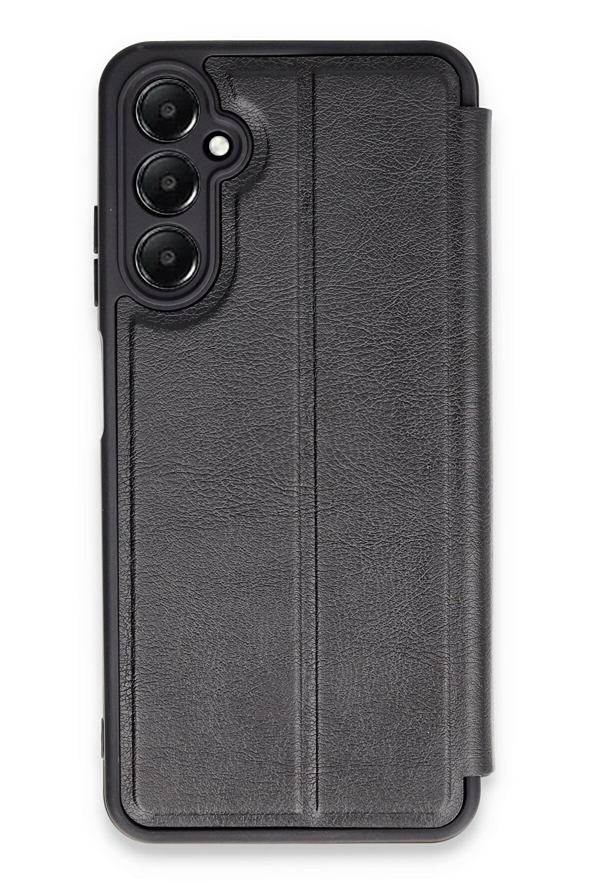 Mkorayavm Samsung Galaxy A05S Stand Olabilen İç Kısmı Kadife Deri Yüzeyli Kapaklı Kılıf