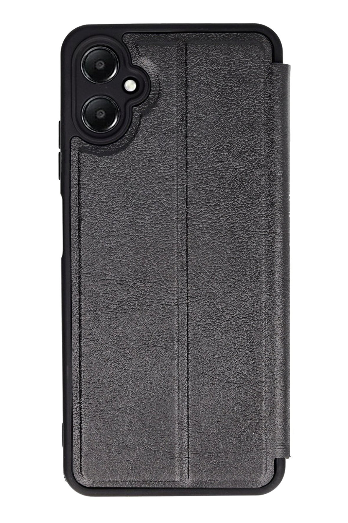 Mkorayavm Samsung Galaxy A05 Stand Olabilen İç Kısmı Kadife Deri Yüzeyli Kapaklı Kılıf