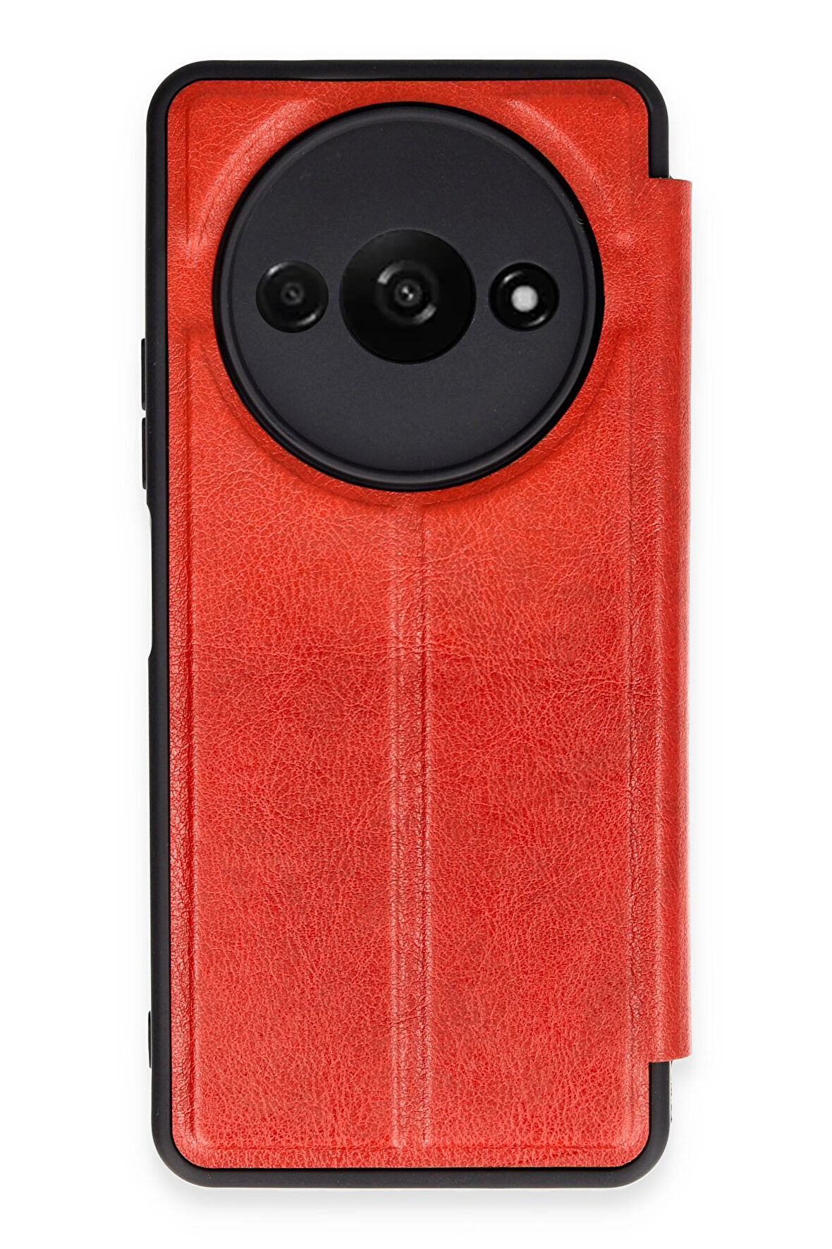 Mkorayavm Xiaomi Redmi A3 4G Stand Olabilen İç Kısmı Kadife Deri Yüzeyli Kapaklı Kılıf