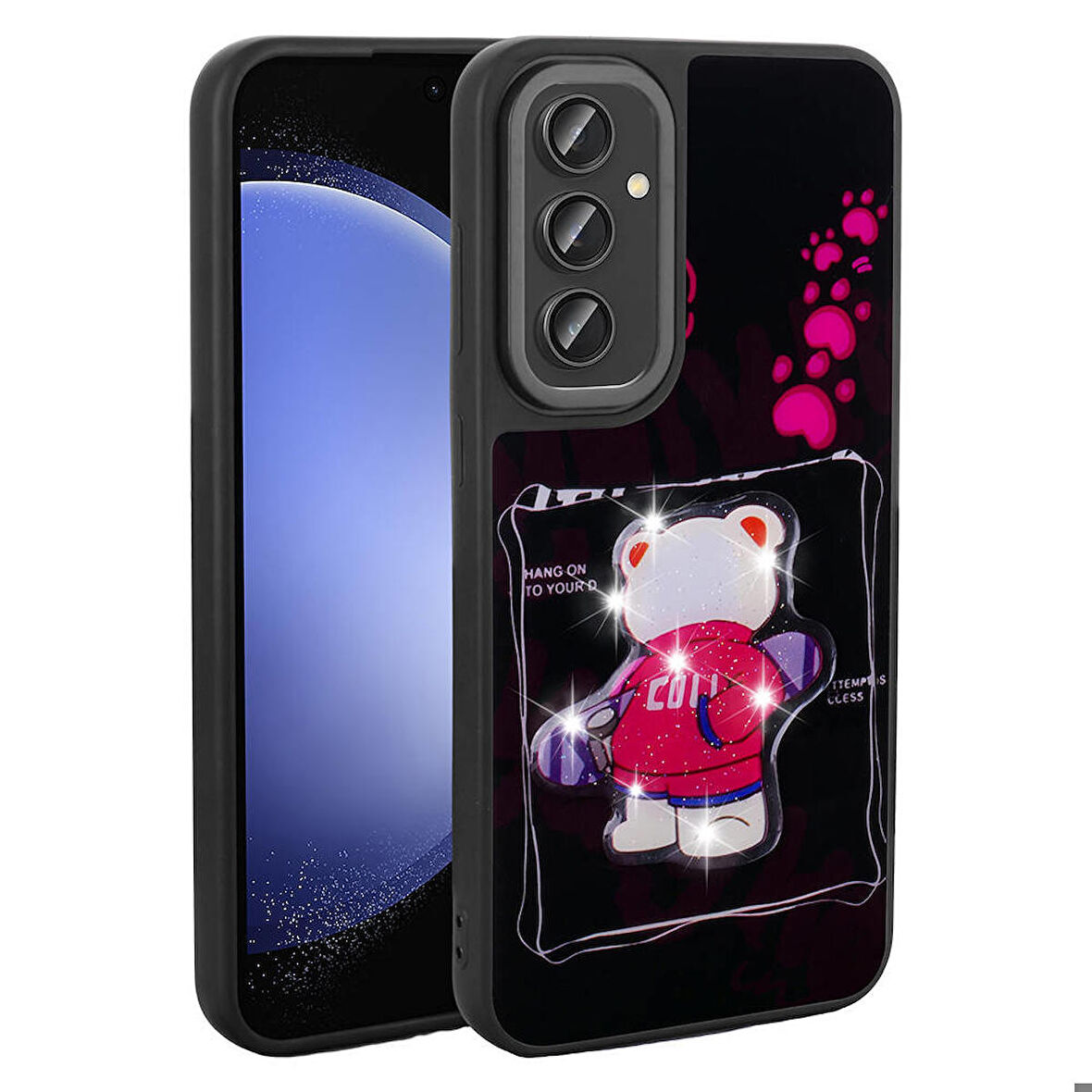 Mkorayavm Galaxy S23 FE TPU Malzemeli Kabartmalı İkonik Figürlü  Silikon Kapak
