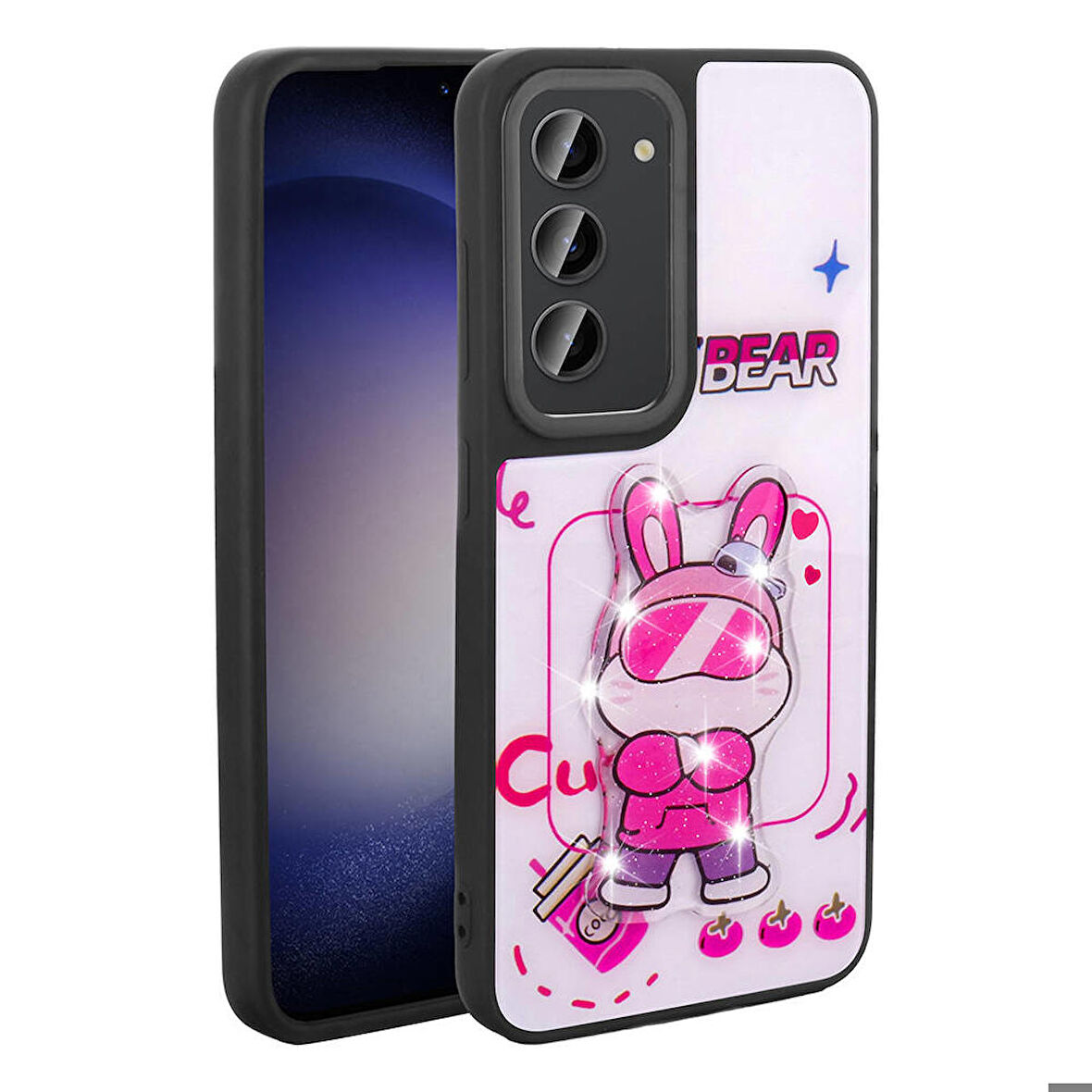 Mkorayavm Galaxy S23 TPU Malzemeli Kabartmalı İkonik Figürlü  Silikon Kapak