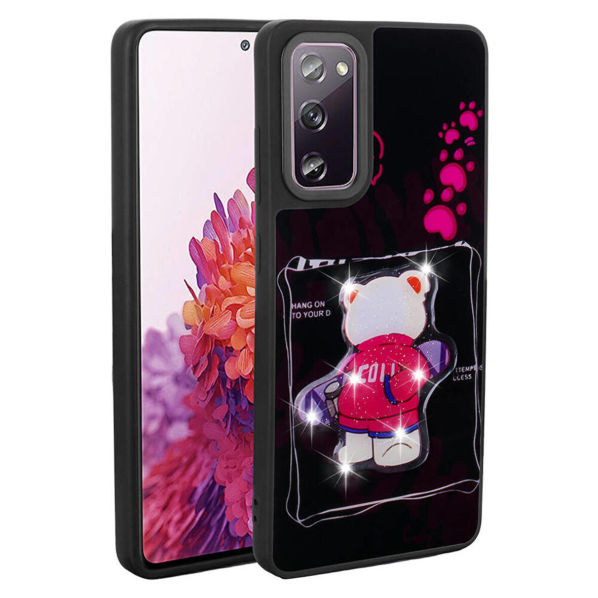Mkorayavm Galaxy S20 FE TPU Malzemeli Kabartmalı İkonik Figürlü  Silikon Kapak