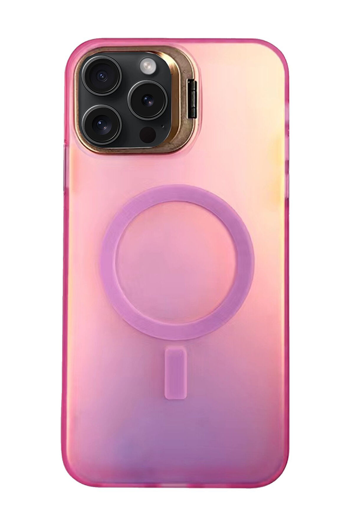 Mkorayavm Apple iPhone 16 Pro Max Uyumlu Standlı Kamera Korumalı Magsafe Kapak
