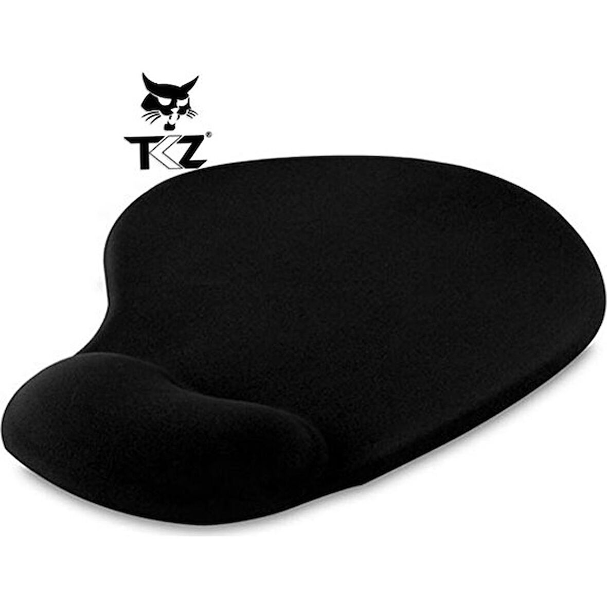 Lunatic Oval Ağrı Kesici Özellikli Siyah Ergonomik Suya Dayanıklı Bileklikli Mouse Pad