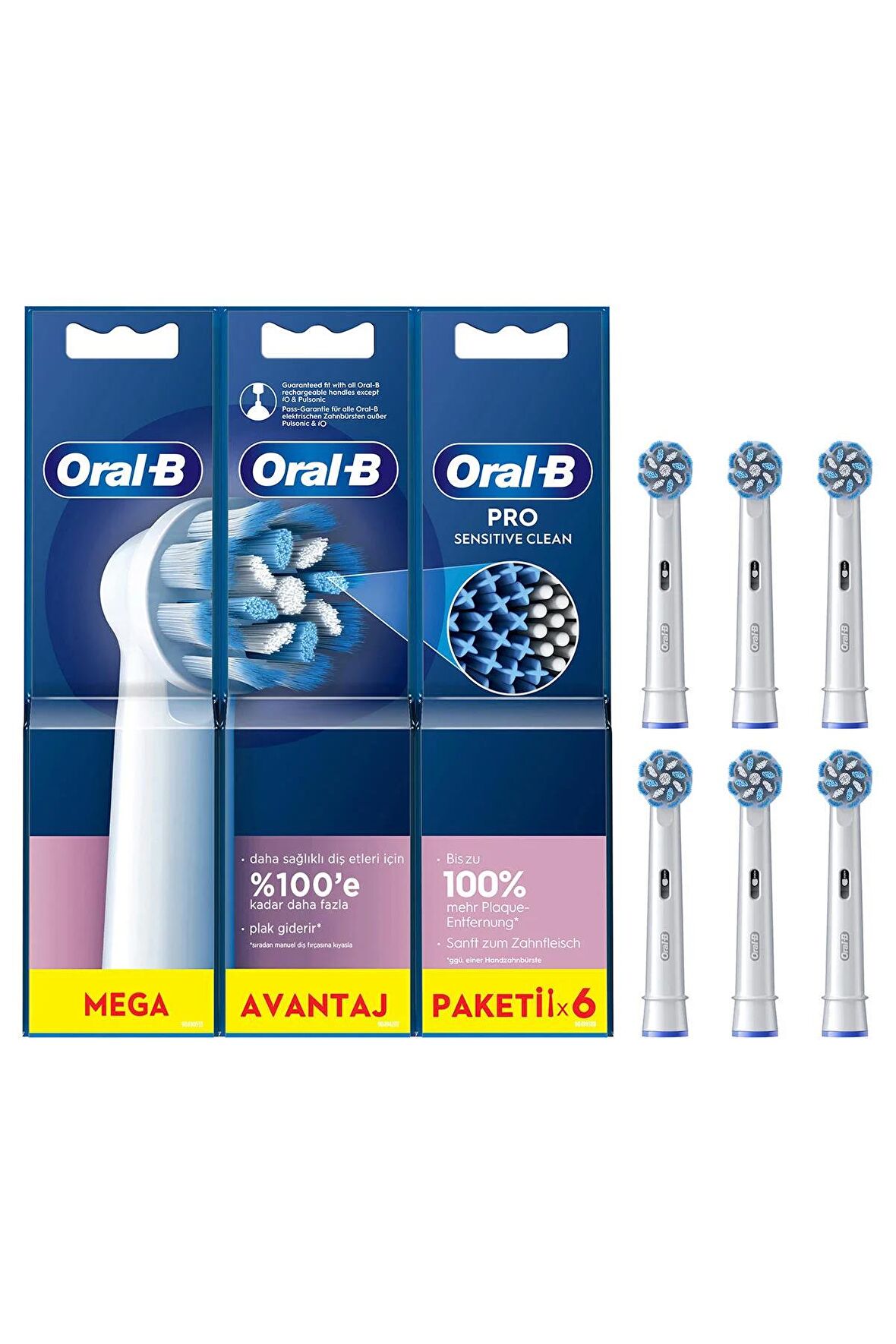 Oral-B Sensitive Şarjlı Diş Fırçası Yedek Başlığı 6’lı