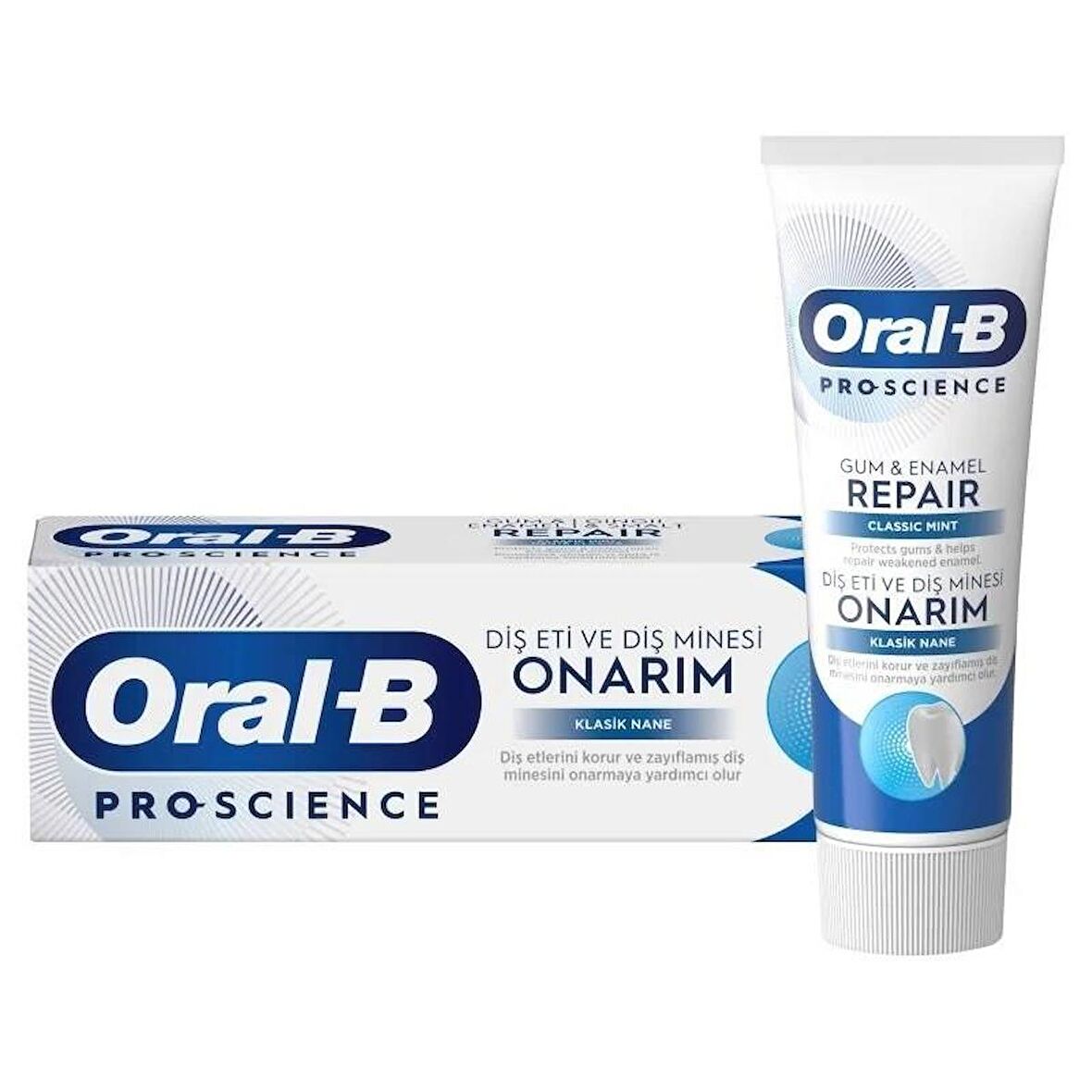 Oral B Diş Macunu Diş Eti Ve Diş Minesi Onarım Klasik Nane 75 Ml