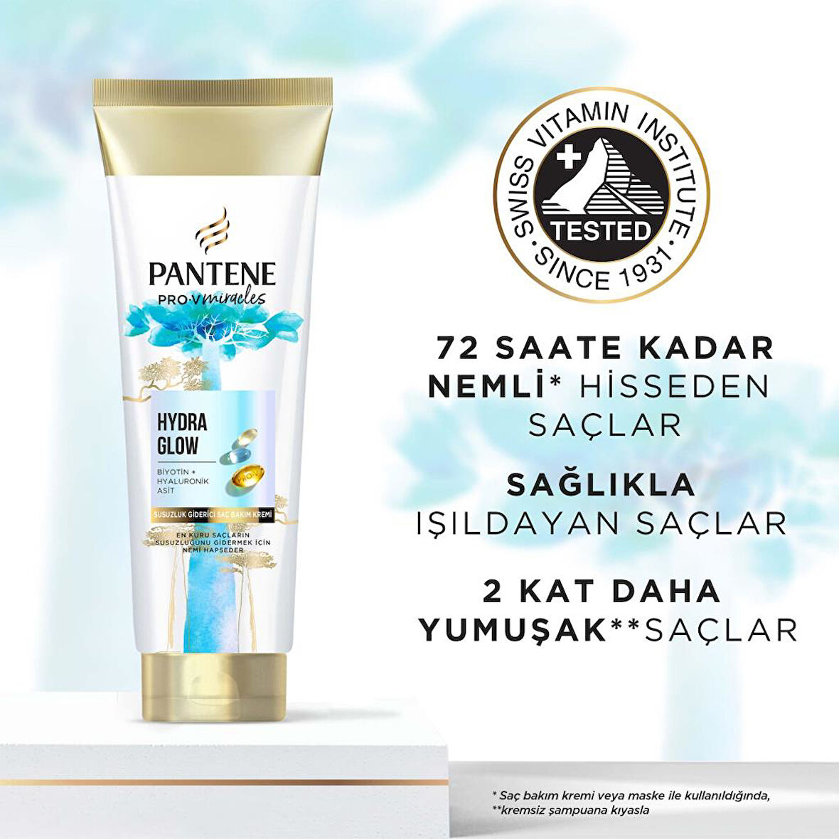 Pantene PRO-V MIRACLES Hydra Glow Nemlendirici Saç Bakım Kremi Kuru Saçlar için 275ML