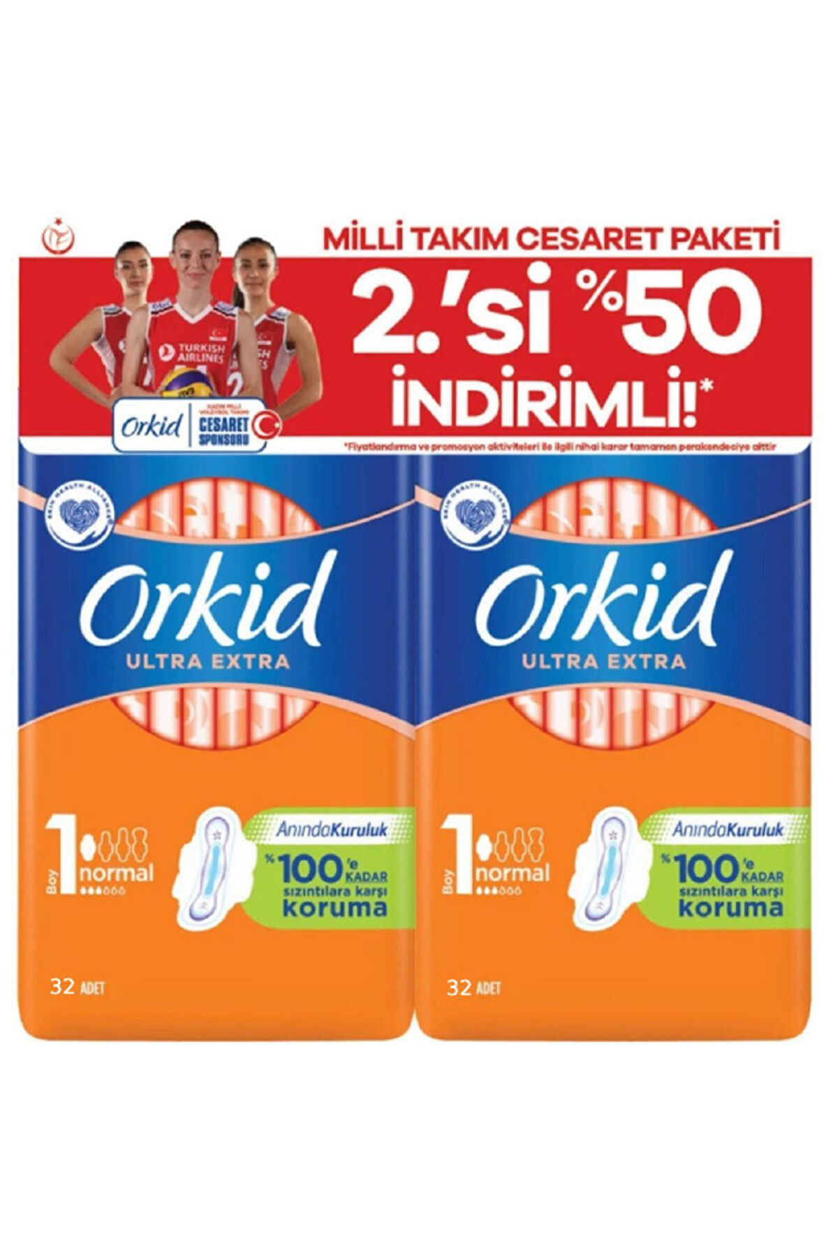 Orkid Ultra Extra Cesaret Paketi Normal 64lü