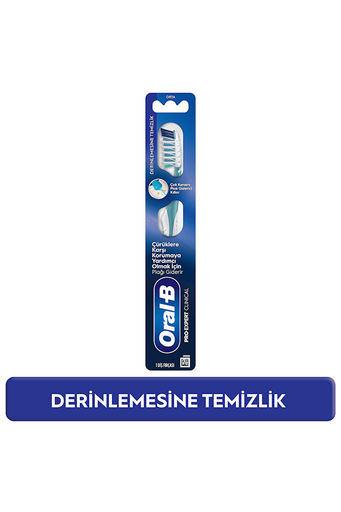 ORAL-B PROEXP CLİNİCAL PLAK GİDERİCİ ORTA FIRÇA