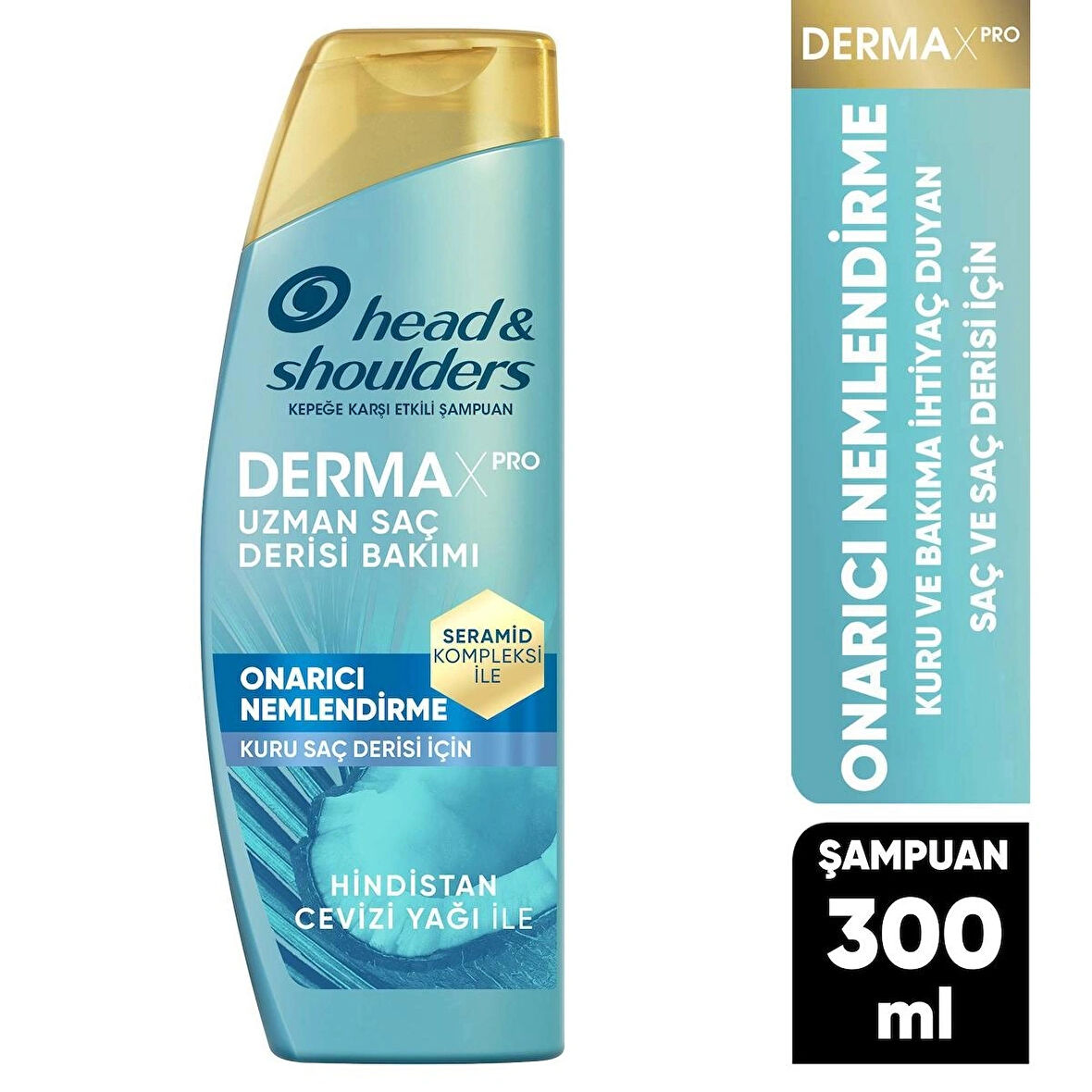Head&Shoulders DermaXPRO Onarıcı Nemlendirme Kepek Karşıtı Şampuan Hindistan Cevizi Yağı ve Seramid ile 300ml