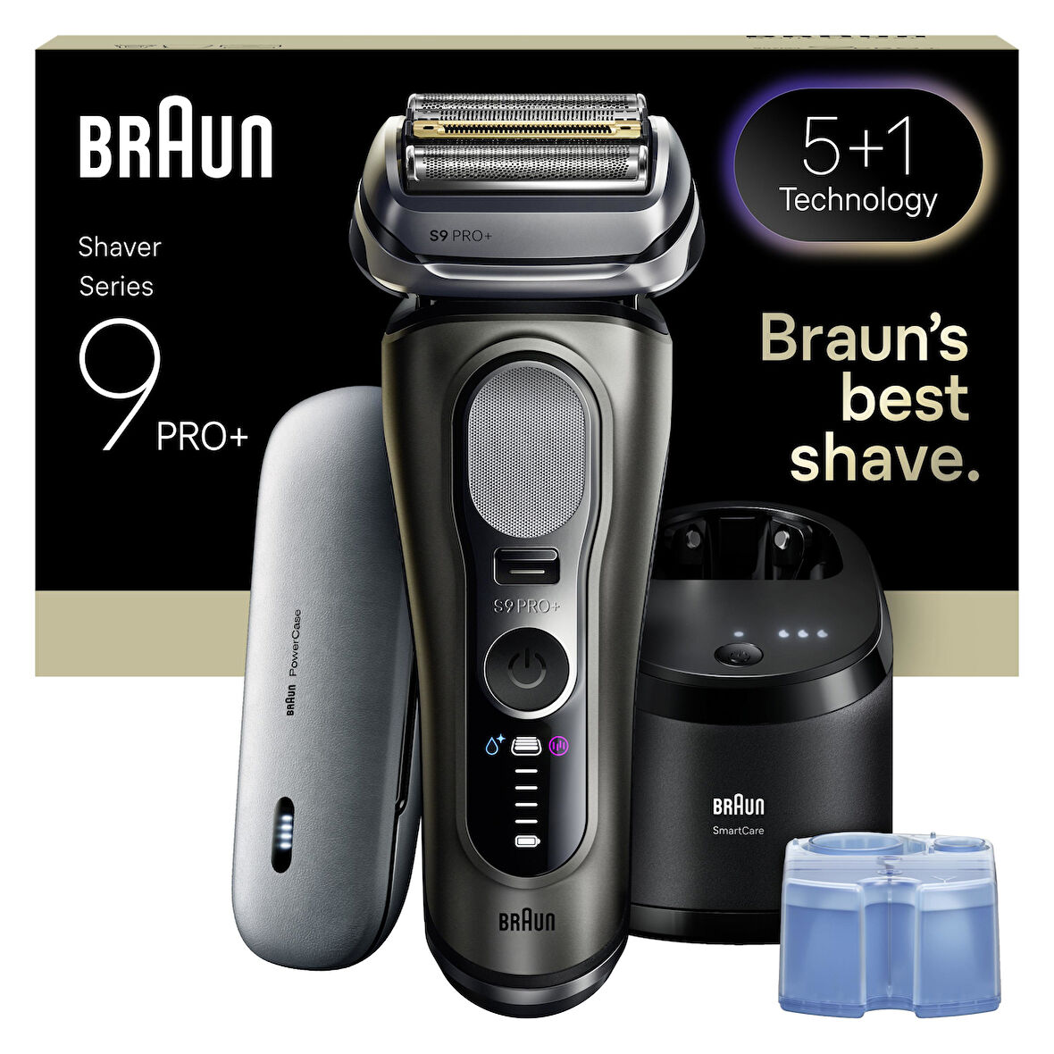Braun Series 9 PRO+ Elektrikli Tıraş Makinesi, Islak ve Kuru, SmartCare Merkezi, 9675CC