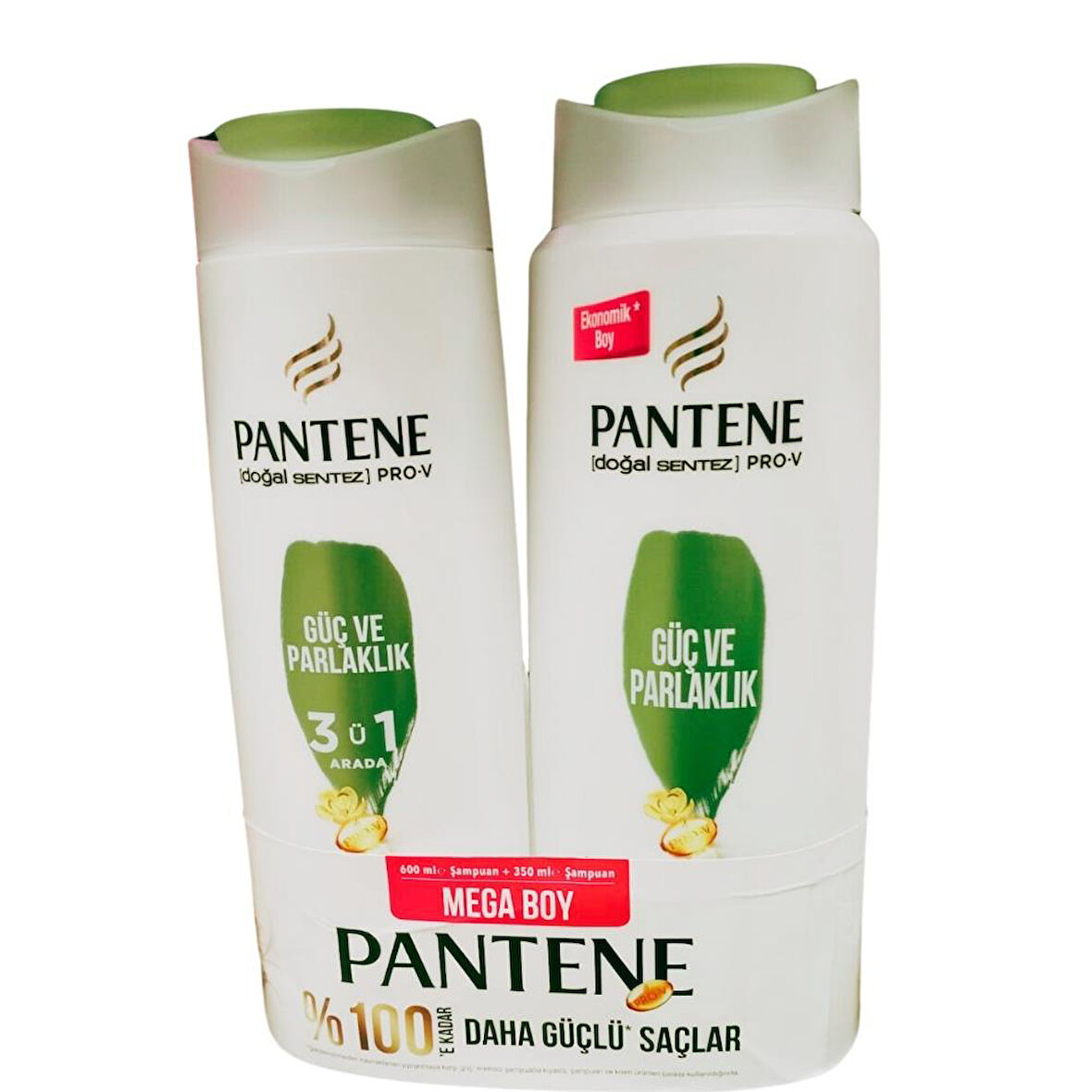 Pantene 600 Ml Güç ve Parlaklık Şampuan & 350 Ml Saç Kremi