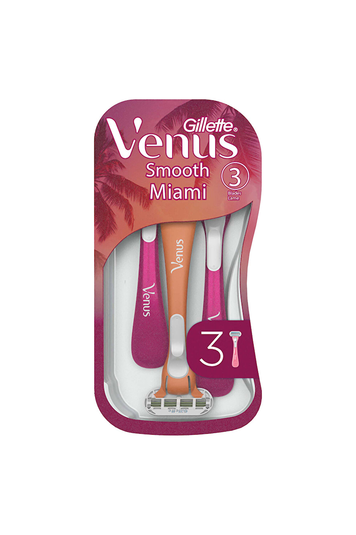 Gillette Venus Smooth Miami 3 Lü